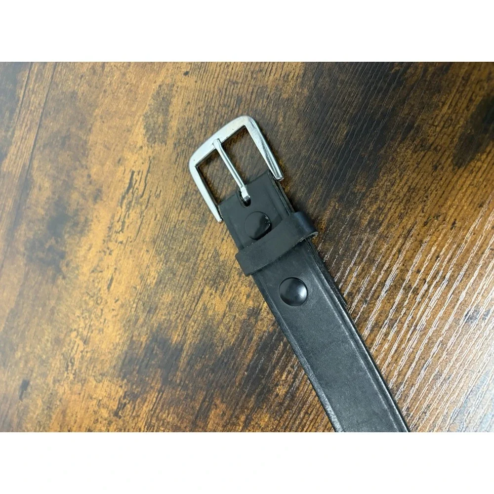 Boston Leather Off-Duty Belt 1.5 inch Wide Black  Size 36 USA Made Men's Belt